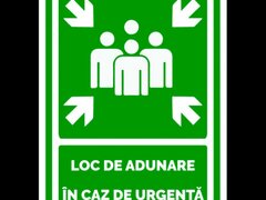 Semn de loc de adunare in caz de urgenta